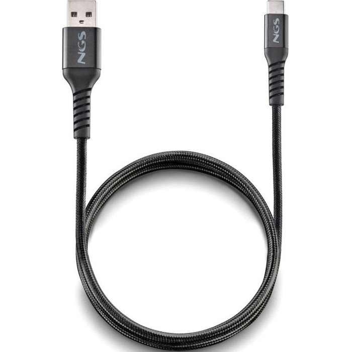 NGS Cable USB-A a USB-C KNOT-AC 1 m Negro